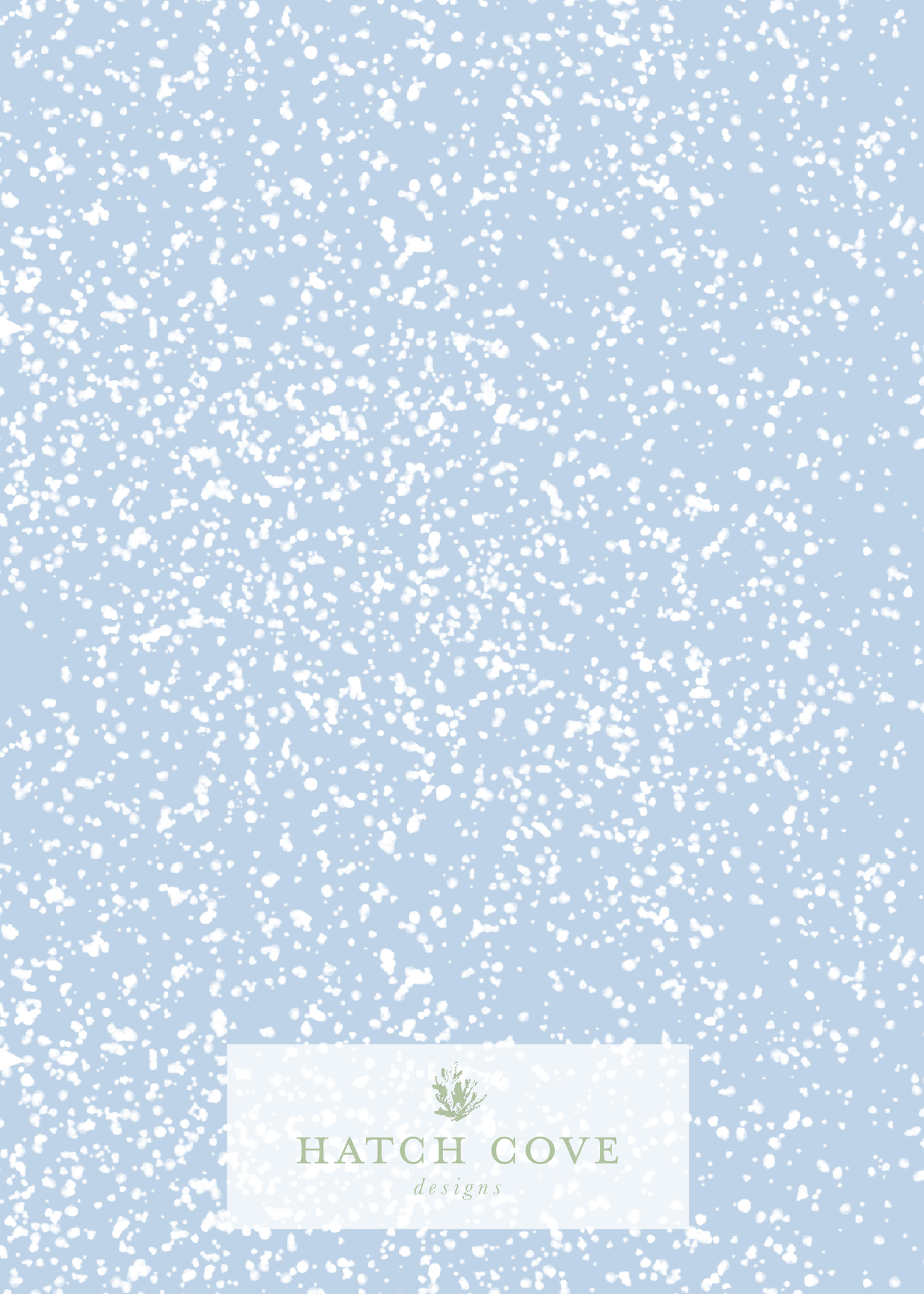 Lavender Splatter Paint / Spongeware Holiday Card