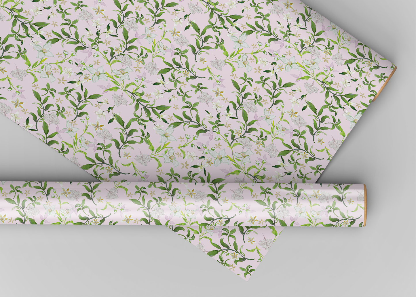 Pink Floral Wrapping Paper